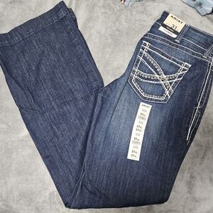 Ariat Women's Boot Cut Jeans - Dark Blue